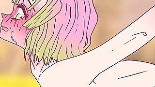 Mitsuri Seduces with Her Huge Pussy! Porn Demon Slayer Hentai Cartoon 2D Anime