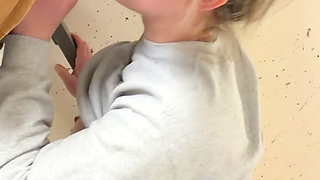 Wild Wife Sneaking Away to Get Fucked in Public Building