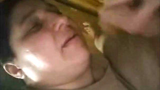 Wife helps me cum by licking and sucking the dick