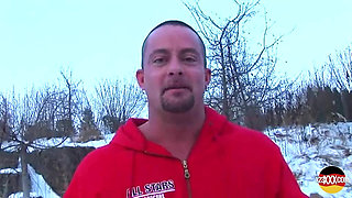 Cute Euro Girl Needed Help with Her Car