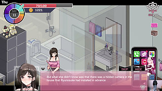 Ntraholic gameplay! Ep-2! The cute wife cheats on her husband with me while he is there!