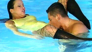 Busty German Slut Got Fucked in the Pool