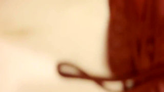 Fed cum from her creampied ass