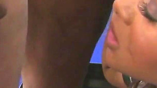 BBC Addicted Scene-2 Horny Skinny Calie Sweets Enjoys Bukkake at the Hair Salon