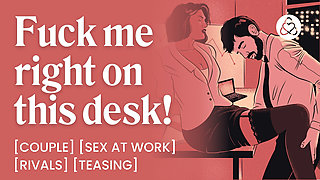 ASMR Audio Porn: Two Work Rivals Fuck Late in the Office - Public Sex, Fingering & Teasing - Erotic Audio Roleplay for Women