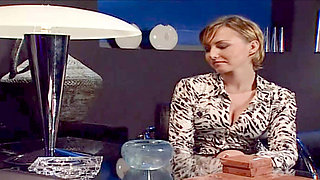 Classy Office Manager Fucks the Secretary's Ass to Relax