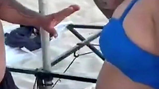 Beach Seller in a Salty Package Eats the Two Hot Girls in Exchange Left Happy