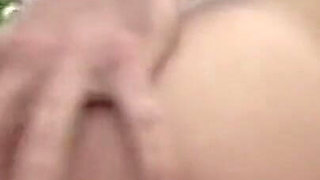 Collared Brunette MILF Takes Cock by Pool