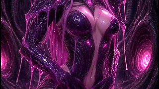Pink Anime 3D Slime Elf in Armor