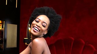 Petite black teen passion striptease