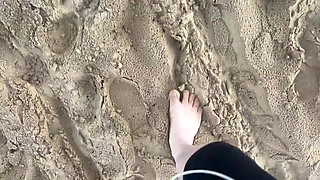 Barefoot Walking on the Beach Sfw