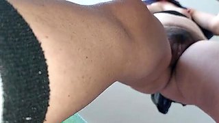 Amateur Hairy Wife Naked Kitchen Cooking - Big Tits Brunette MILF Blowjob