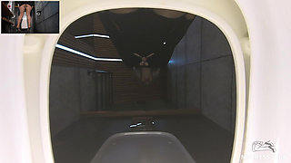 Pissing and Fingering Myself Right in Front of You in the Toilet