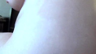 Tattooed Amateur Rubs Oiled Body - Big Ass, Curvy, Bush