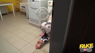 Stuck ... in a washing machine, under a couch, in a ladder, in a door!