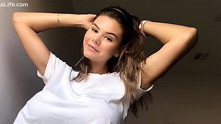 DaneJones HD Natural big boob girl masturbates