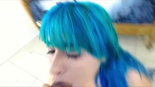 Emo Teen Swallows My Cock
