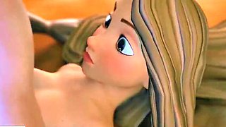 Rapunzel 3D Animation Sex - Step Sister Face Fuck & 69 With Brother - Full HD Cartoon Fantasy