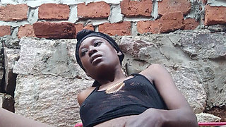 Cum with me while in an open place