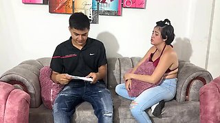Sexy Stepsister With Big Tits Fails School, Trades Blowjob For Silence In Hot Latina Teen Sex