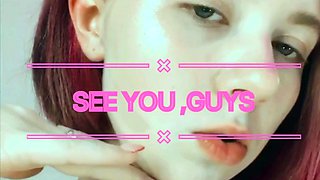 Webcam teen plays solo