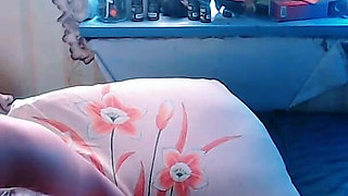 Chubby Glasses Girl on All Fours Sucks & Rims His Ass Until He Floods Her Mouth