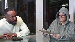 Huge fake tits and ass are perfect for the big black dick pleasure