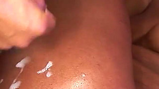 Ebony slut teen Megan Pryce fucked by freelance with big cock without condom