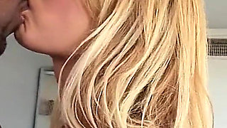 Horny blonde secretary Shyla fucked by black boss with big cock