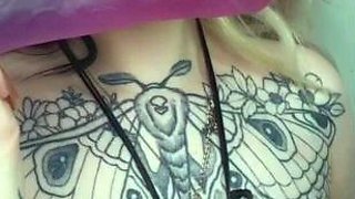 Curly Blonde Teen Records Solo Dildo Masturbation More at