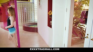 Petite ginger labia gets jammed by Big Dick