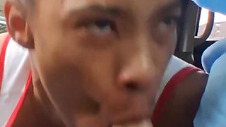 Petite Ebony Gagging on Bwc