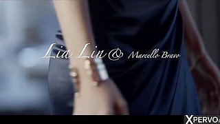 Small tits video with mysterious Marcello Bravo and Lia Lin from Little Caprice Dreams