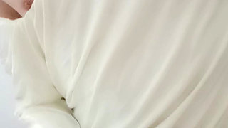 Femboy Creamy Cumshot in bathroom