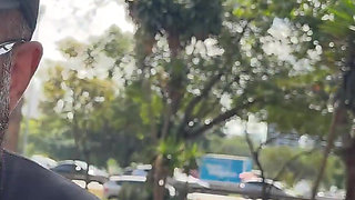 Fat Belly Mature Rough Ass Fucked in My Driving Van