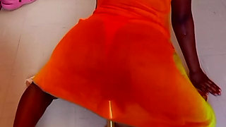 My mom got me Red handed fuck my self with her lamp holder