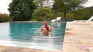 My Darling Fucks Me in the Pool of the Villa!