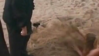 Fat ass and spanking, on the beach part 2