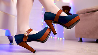 132- Thighs in Pantyhose, Leg Fetish, It's Wonderful! *60fps