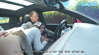 Stepdad Fingers Naughty Stepdaughter on Their Way Home From College