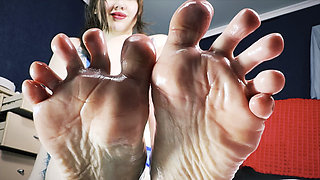 Oiled Feet Asmr Slow Sole POV & Deep Whisper Tease
