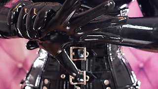 Arya Granders ASMR Latex Glove Fitting with Oil