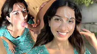 Country Slut Sucks Three Cocks and Gets a Lot of Cum on Her Face - Cumwalk