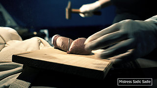 First Time Ball Nailing and Needles Through Gland