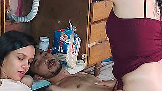 Friends Called the Neighbor Over to Fix the Pipe, and the Short Dresses Were a Temptation for the Neighbor