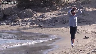 Wet Workout at the Beach
