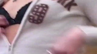 Snowy Exhibitionist Flashes Pussy and Ass in Public