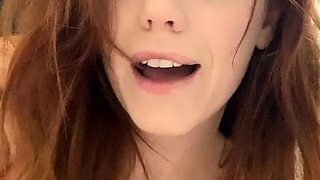 Emo teen Becka solo webcam masturbation