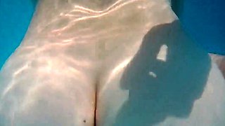 Skinny Dipping and Teasing in the Garden Pool - Amateur Teen