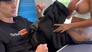 Fucking My Busty Girlfriend on the Train We Get Caught by a Passenger- Yasmina Khan